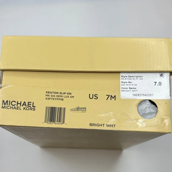 Michael Kors Women's Keaton Slip-On in Bright White- Size 7 - Picture 4 of 8